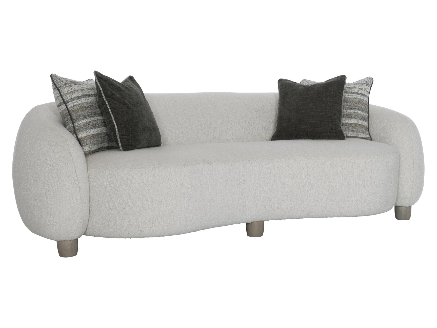 Merritt White/Cream/Grey Fabric Sofa - Ornate Home
