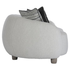 Merritt White/Cream/Grey Fabric Sofa - Ornate Home