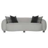 Merritt White/Cream/Grey Fabric Sofa - Ornate Home