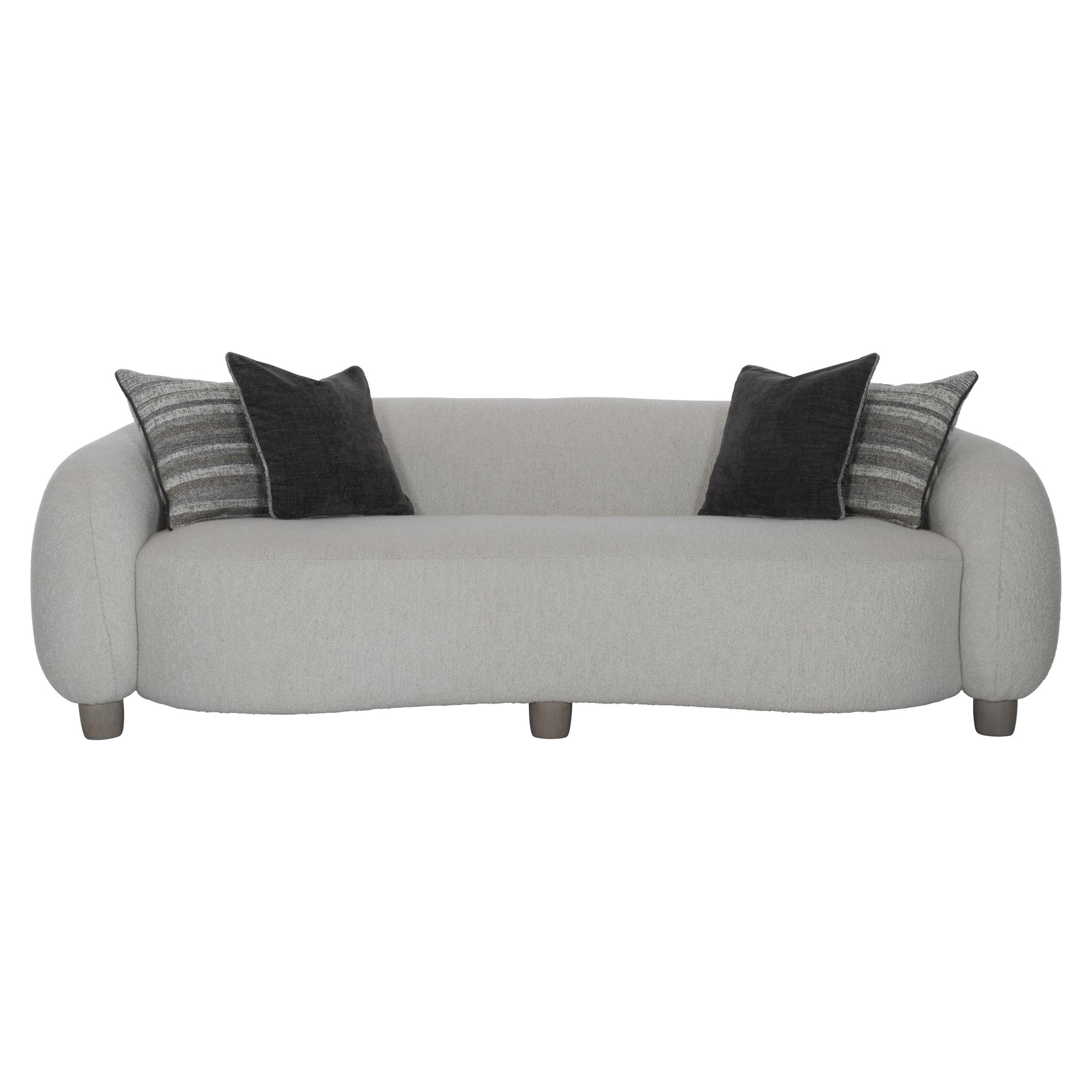 Merritt White/Cream/Grey Fabric Sofa - Ornate Home