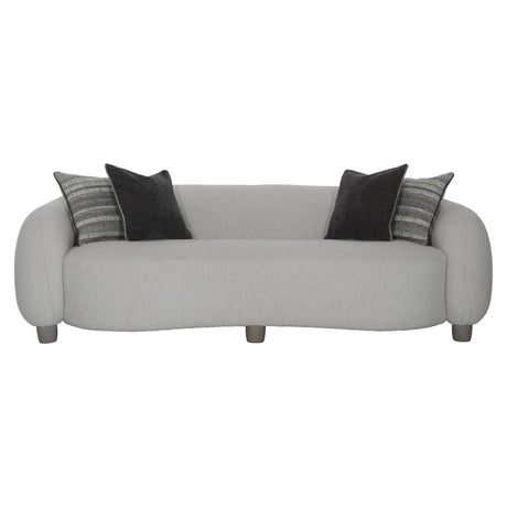 Merritt White/Cream/Grey Fabric Sofa - Ornate Home