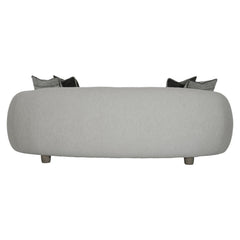 Merritt White/Cream/Grey Fabric Sofa - Ornate Home