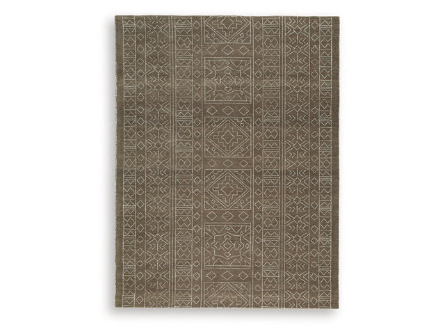 Merrittman Brown/Ivory Large Rug (Online Special Price) - Ornate Home