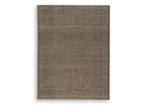 Merrittman Brown/Ivory Large Rug - Ornate Home