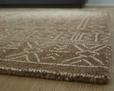 Merrittman Brown/Ivory Large Rug - Ornate Home