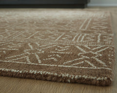 Merrittman Brown/Ivory Large Rug - Ornate Home