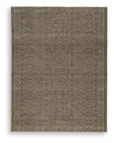 Merrittman Brown/Ivory Large Rug - Ornate Home