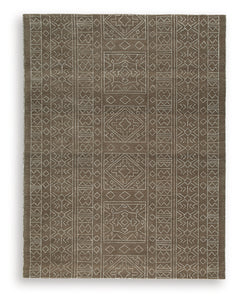 Merrittman Brown/Ivory Large Rug - Ornate Home