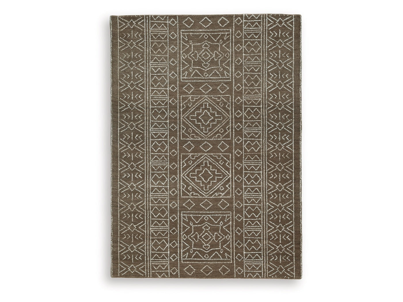 Merrittman Brown/Ivory Medium Rug (Online Special Price) - Ornate Home