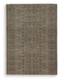 Merrittman Brown/Ivory Medium Rug - Ornate Home