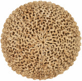 Merrittstown Knitted Jute Pouf - Ornate Home