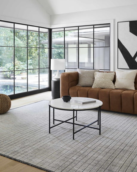 Merrittstown Knitted Jute Pouf - Ornate Home