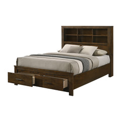 Merrliee Ii Oak Eastern King Bed - Ornate Home