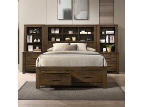 Merrliee Ii Oak Eastern King Bed - Ornate Home