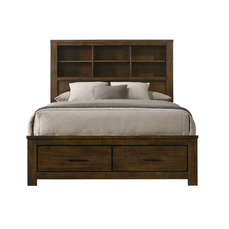 Merrliee Ii Oak Queen Bed - Ornate Home
