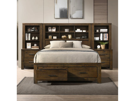 Merrliee Ii Oak Queen Bed - Ornate Home