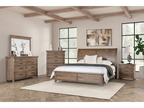 Merthyr Brown 5 Pc. Queen Bedroom Set w/ Chest - Ornate Home