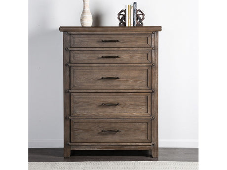 Merthyr Brown Chest - Ornate Home