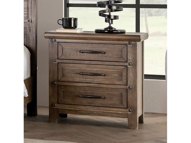 Merthyr Brown Nightstand - Ornate Home