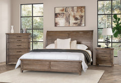 Merthyr Brown Queen Bed - Ornate Home