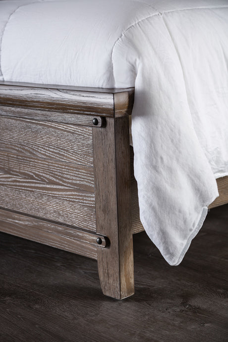 Merthyr Brown Queen Bed - Ornate Home