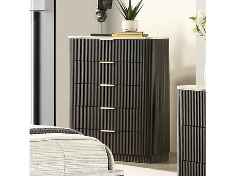 Merthyr Dark Walnut Chest - Ornate Home