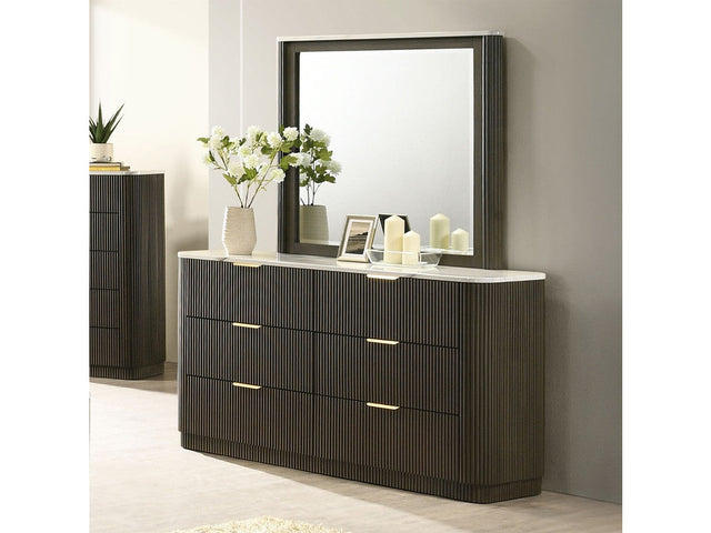Merthyr Dark Walnut Dresser - Ornate Home