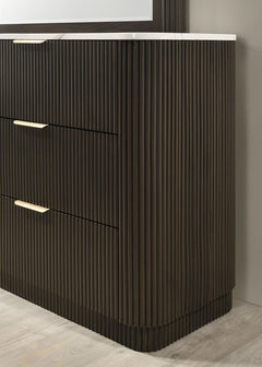 Merthyr Dark Walnut Dresser - Ornate Home
