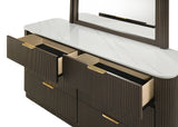 Merthyr Dark Walnut Dresser - Ornate Home