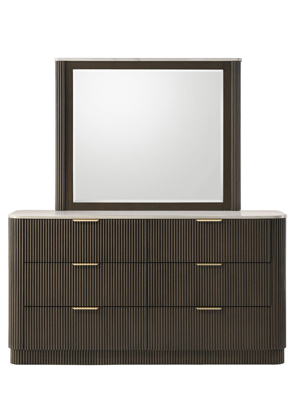Merthyr Dark Walnut Dresser - Ornate Home