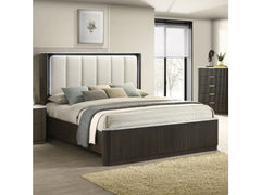 Merthyr Dark Walnut E.King Bed - Ornate Home