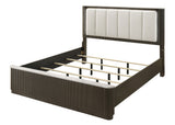 Merthyr Dark Walnut E.King Bed - Ornate Home