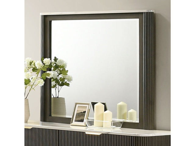 Merthyr Dark Walnut Mirror - Ornate Home