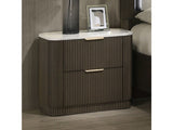 Merthyr Dark Walnut Nightstand - Ornate Home