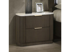 Merthyr Dark Walnut Nightstand - Ornate Home