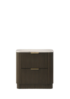 Merthyr Dark Walnut Nightstand - Ornate Home