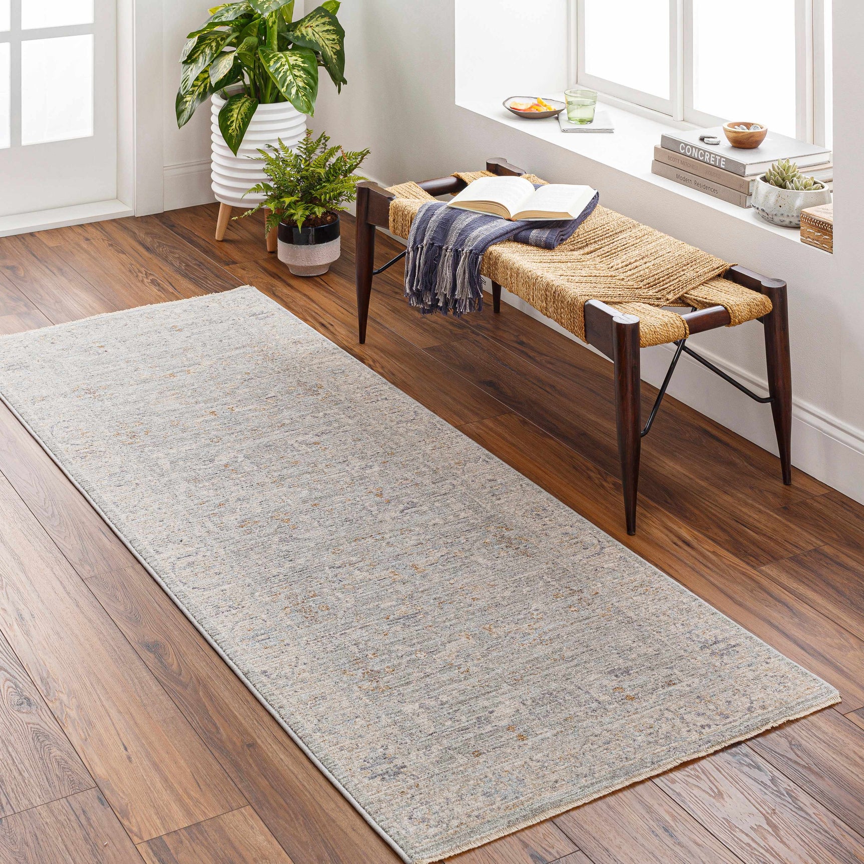 Merv Beige Neutral Thick Luxe Statement Rug - Ornate Home