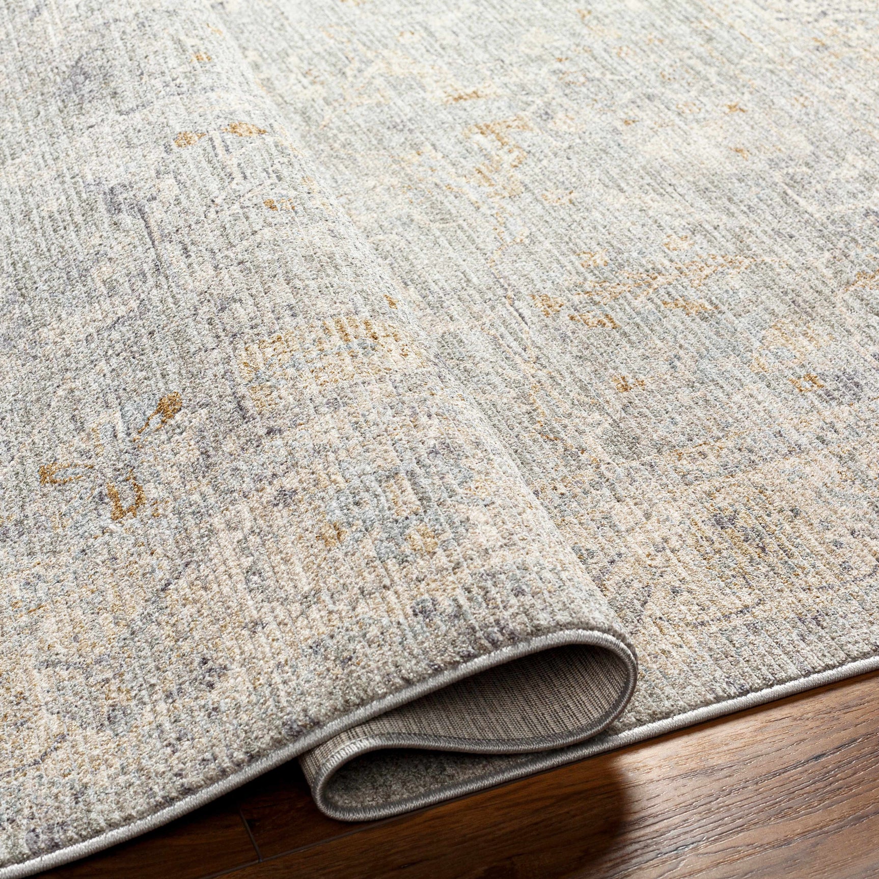 Merv Beige Neutral Thick Luxe Statement Rug - Ornate Home