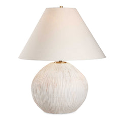 Meryl Aged White Table Lamp - Ornate Home