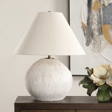 Meryl Aged White Table Lamp - Ornate Home