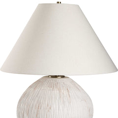 Meryl Aged White Table Lamp - Ornate Home