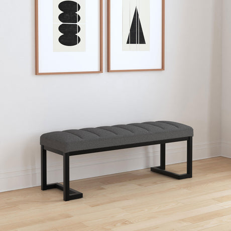 Mesa Charcoal Accent Bench - Ornate Home