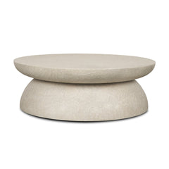 Mesa Gray 48" Round Stone Finish Coffee Table