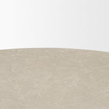 Mesa Gray 48" Round Stone Finish Coffee Table - Ornate Home
