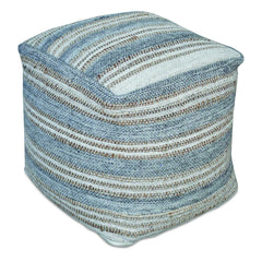 Mesick Gray Handwoven Pouf - Ornate Home