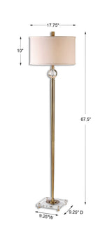 Mesita Brass Floor Lamp - Ornate Home