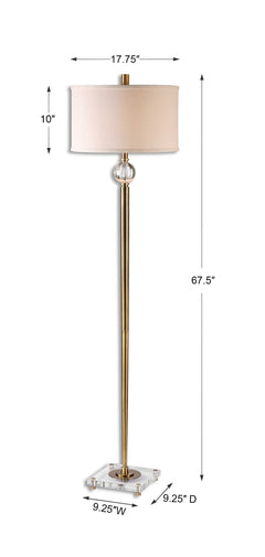 Mesita Brass Floor Lamp - Ornate Home