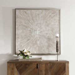 Mesmerize Brown/Silver/White Abstract Art - Ornate Home