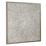 Mesmerize Brown/Silver/White Abstract Art - Ornate Home