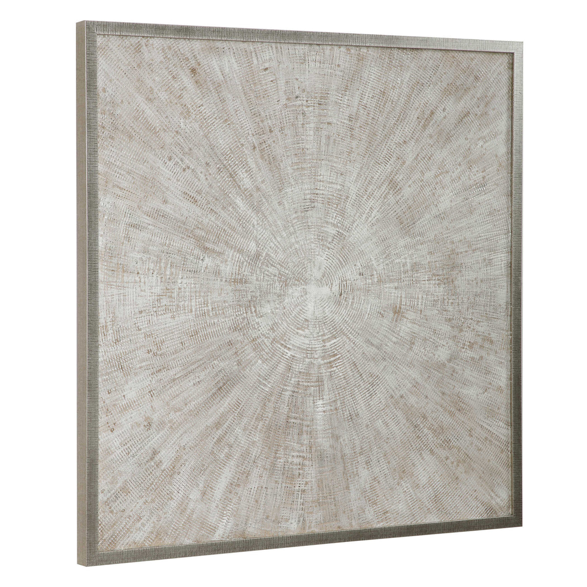 Mesmerize Brown/Silver/White Abstract Art - Ornate Home